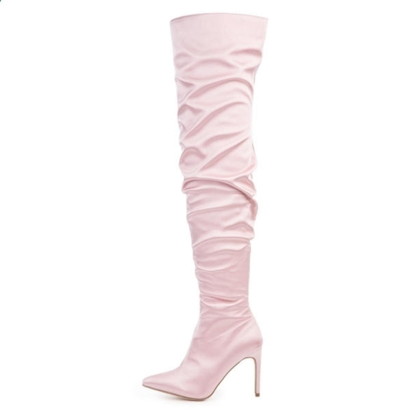 Cape Robbin Kitana-6 Blush Boots - Picture 1 of 4